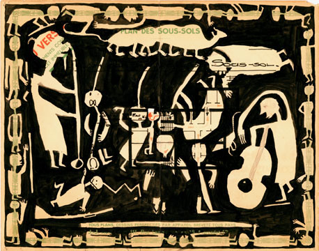 Plan des sous-sol (recto)